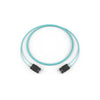 5 Meters Fiber Optic Jumper Standard SC Duplex MM 2F Zipcord Riser Standard Aqua Jacket 575702T5180005M