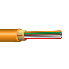 Indoor/Outdoor Distribution Series Ultra Fox 6 Fiber Fluoropolymer Multimode 900µm Tight Buffer Orange Plenum Cable DX006KWLS9OP