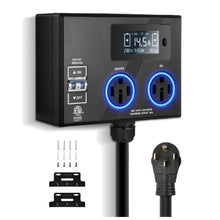 NEMA 14-50P Splitter with Dual 14-50R Receptacles for Dryer & EV Charging