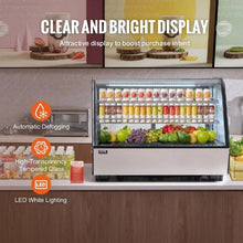 5cft Refrigerated Display Case Commercial Display with LED Lighting TURBO Cooling for Bakery