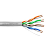 24 AWG 4C Solid Bare Copper Unshielded Semi-Rigid PVC 300V Category5E 350MHz Telephone Cable