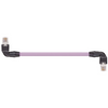 Igus CAT9240380 26 AWG 4P RJ45 L Angled A/B Connector Straight Hirose PUR Harnessed CAT5e Cable