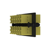 12 Port Opticom Keyed D-Yellow LC Fiber Adapter Panel Duplex FAP12WDYLDLCZ