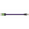 Igus CAT9040820 26 AWG 4P Intercontec 615 Coupling A / Hirose RJ45 B Connector TPE Harnessed CAT5e Cable