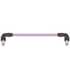 Igus CAT9240350 26 AWG 4P RJ45 L Above A/B Angled Connector Crossover Hirose PUR Harnessed CAT5e Cable