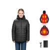 7.4V Battery Women’s Heated Jacket with Soft Shell Electric Heating Coat, 4 Heating Zones, 3 Heat Settings, Hiking, Outdoor Work, Size L, Black