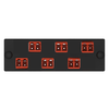 6 Port Opticom Keyed B-Red LC Fiber Adapter Panel Duplex FAP6WBRDDLCZ