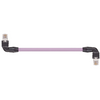 Igus CAT9340390 26 AWG 4P RJ45 L Lower A / Above B Angled Connector Crossover Hirose PVC Harnessed CAT5e Cable