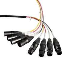 35 Foot Constant Tension Retractable Female Quad Channel XLR 4XLR-35-CT