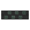 6 Port Opticom Keyed C-Green LC Fiber Adapter Panel Duplex FAP6WCGRDLCZ