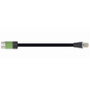 Igus CAT9440820 26 AWG 4P Intercontec 615 Coupling A / Hirose RJ45 B Connector PUR Harnessed CAT5e Cable
