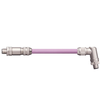 Igus BUS9041207 24 AWG 1P M12 5 Poles Pin A / Angled B Connector Phoenix Contact TPE Harnessed Profibus Cable