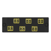 6 Port Opticom Keyed D-Yellow LC Fiber Adapter Panel Duplex FAP6WDYLDLCZ