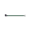 Igus MAT9712001 18 AWG 4C Circular Angle Plug Socket A / Open End B Connector PVC Mitsubishi Electric MR-PWS1CBL-A1-H Motor Cable