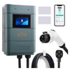 0–48A Adjustable 11.5kW 240V NEMA 14-50 Plug Smart WiFi Electric Vehicle Charger with 24FT TPE Cable