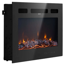 50-Inch Electric Fireplace, 1500W, Wall-Mounted/Recessed, Flat Style with Remote Control