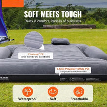 6-6.5FT Inflatable Camping Truck Bed Air Mattress with 12V Pump, 2 Pillows & Carry Bag