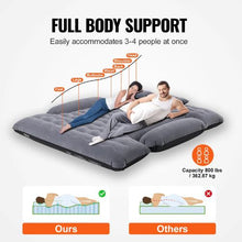 6-6.5FT Inflatable Camping Truck Bed Air Mattress with 12V Pump, 2 Pillows & Carry Bag