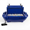 40 QT Floating Cooler with Dry Storage & Tow Rope Floating Ice Chest Deep Blue