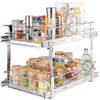 14W×21D×15H inches Heavy Duty Slide Out Pantry Shelves Steel Roll Out Drawers Sliding for Kitchen LX-C9274