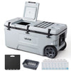 106 Qt Rolling Hard Cooler with Wheels Leak-Resistant 48-Hour Ice Retention Insulated Ice Chest