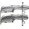 36 Inch 2 Tier Swing Tray Blind Kitchen Cabinet for Right Handed Open Blind Corner Cabinet LT36-2