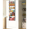 6-Tier Over the Door Pantry Organizer – Heavy-Duty Steel Spice Rack for Kitchen, Laundry, and Bathroom (White)