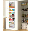 8-Tier Over the Door Pantry Organizer – Heavy-Duty Steel Spice Rack for Kitchen, Laundry, and Bathroom (White)