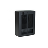 120V 1000W Surface Wall Heater Damp Location With Stat & 6ft Cord Satin Black