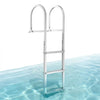 Removable 3-Step Dock Ladder 500 lbs Capacity Aluminum Nonslip Rubber Mat