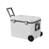 45 Qt Wheeled Hard Cooler Insulated Ice Chest Heavy-Duty Handles Cup Holder Lightweight