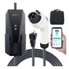 16A 120V/240V NEMA 6-20P Plug & 5-15 Adapter With 28ft Cable EV Charging Station For SAE J1772