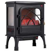 25.5-Inch Freestanding Electric Fireplace Stove Heater, 1500W 5120BTU Portable Fireplace