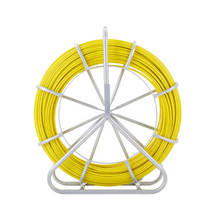 492 ft Fish Tape Fiberglass 5/16" Duct Rodder w/ Steel Reel Stand