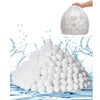 Pool Filter Balls 4.6 lbs – Reusable Polyester Replacement for Sand Filters (White)