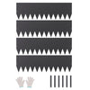 40 x 8 Inch Rust-Resistant Garden Edging Border Steel Landscape Edging ZY-40X12-4Black (Pack of 4)