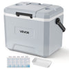 24 Qt Portable Hard Cooler Leak-Resistant 48-Hour Ice Retention Insulated Ice Chest with Heavy-Duty Handle