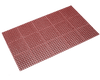 Safewalk General Purpose - Yellow Border 3 Sides Wet/Oily Ergonomic - Wet Mats