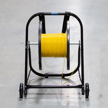 21" Wide Steel Cable Caddy With Wheels Pull Strap CC-2721WS