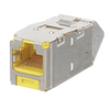 1 Port 22-26 AWG Mini-Com Cat6 Plus Up/Down 45 Angled Jack Module TG Shielded RJ45 CJSUD688TGYLY