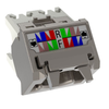 22-26 AWG Mini-Com Cat6 Up/Down 45 Angled Wire Cap Shielded TG Jack Module CJSUDCAPIW-X (Pack of 10)