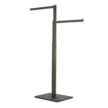 2-Way Garment Rack with Straight Arms - Rectangular Tubing Uprights Econoco K90/MAB