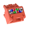 22-26 AWG Mini-Com Cat5e Up/Down 45 Angle Wire Cap Jack Module TG UTP CJUDCAPRD-X 10 Pack
