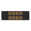 8 Port Opticom Keyed E-Orange LC Fiber Adapter Panel Duplex FAP8WEORDLCZ
