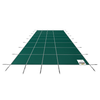 16x30 ft Rectangle Pool Safety Cover, Green Mesh Solid Inground Winter Safety Cover for Swimming Pools