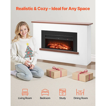 65.5-Inch 1500W 5120BTU Freestanding Electric Fireplace Stove Heater with Mantel White