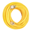50' Ft 10/3 SJTW Yellow Outdoor Extension Cord With Power Light Indicator 2688SW0002 (Pack Of 4)