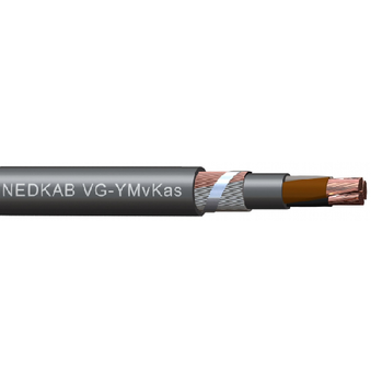VG-YMvKas Dca Stranded Bare Copper Spiral Galvanized Steel Braid PVC 0.6/1 KV Installation Cable