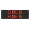 8 Port Opticom Keyed B-Red LC Fiber Adapter Panel Duplex FAP8WBRDDLCZ