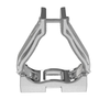55-61mm Trefoil Cable Cleat Aluminum M8 Mounting 1Hole TR Clamp CCALTR5561-X (Pack of 10)